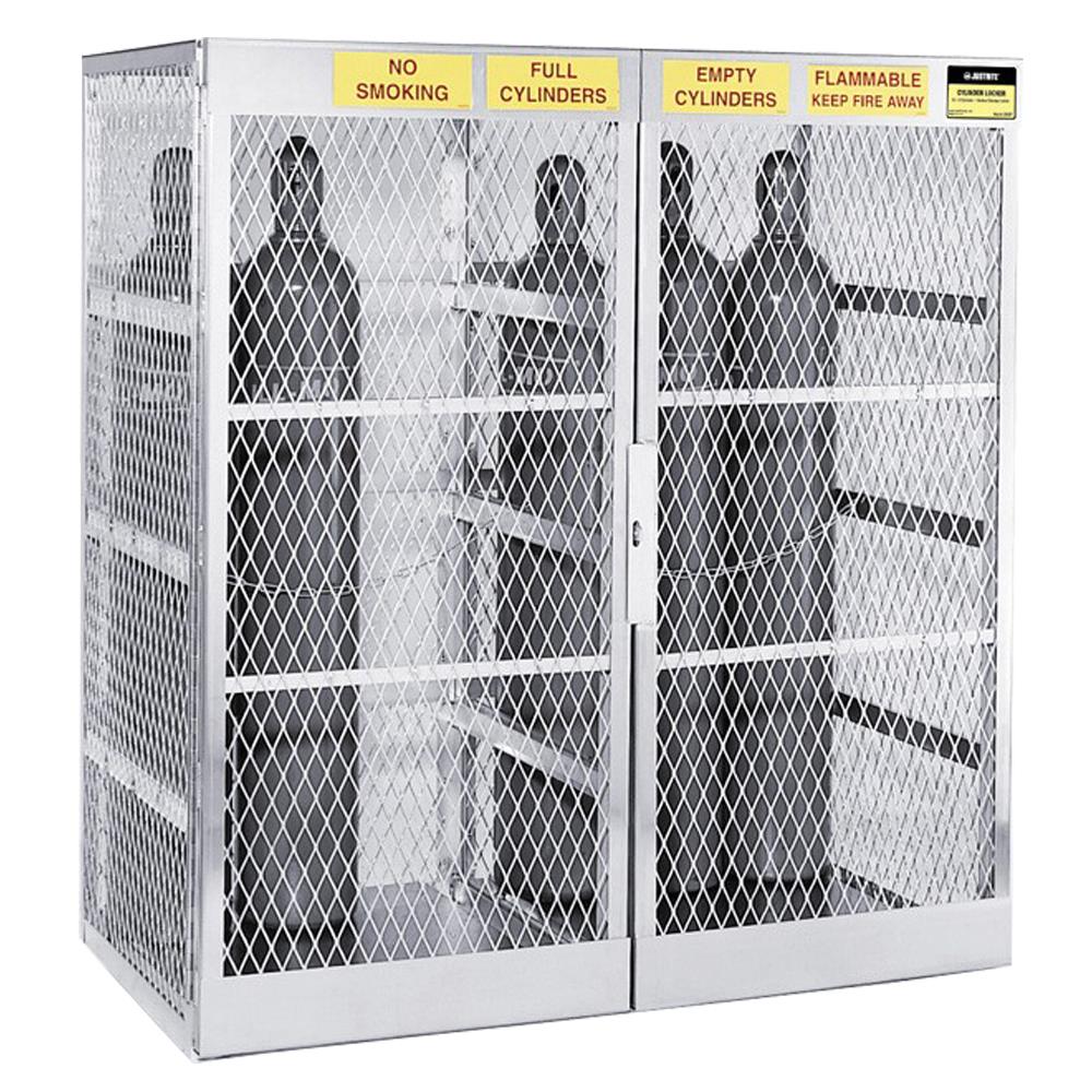 Justrite Gas Cylinder Storage Flammable Cages available online