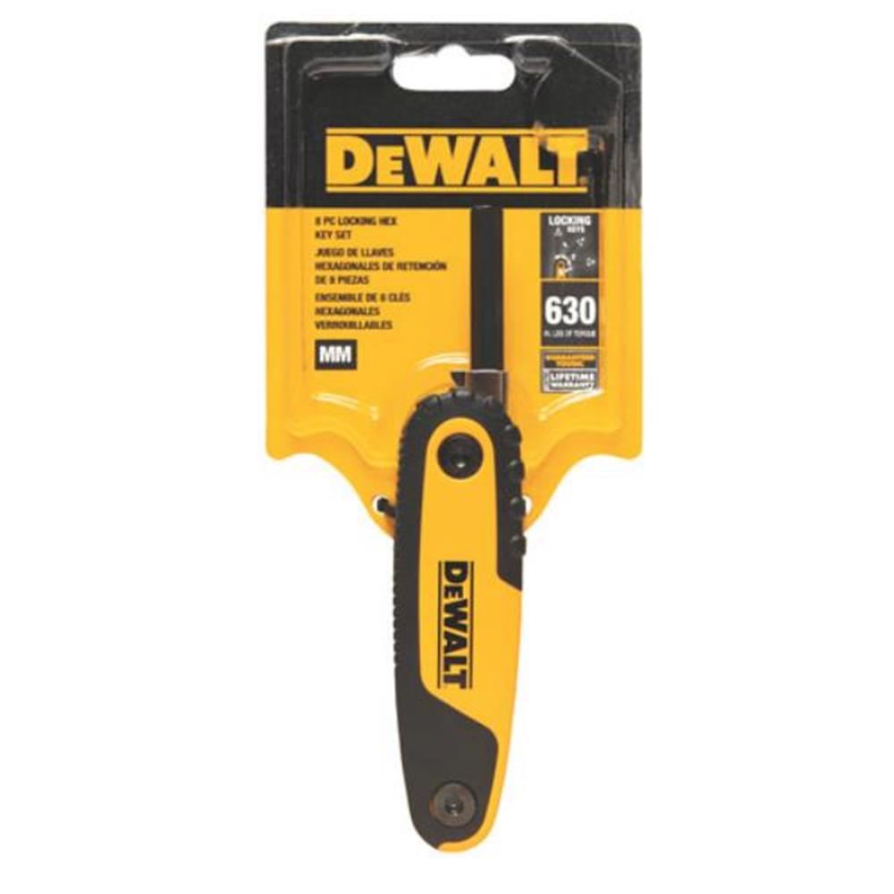DeWALT DWHT70263M Folding/Locking Metric Hex Key Set available online