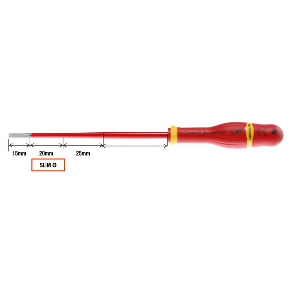 ATD.J5TVEPB 5 Piece Mixed Thin Insulated Screwdriver Set