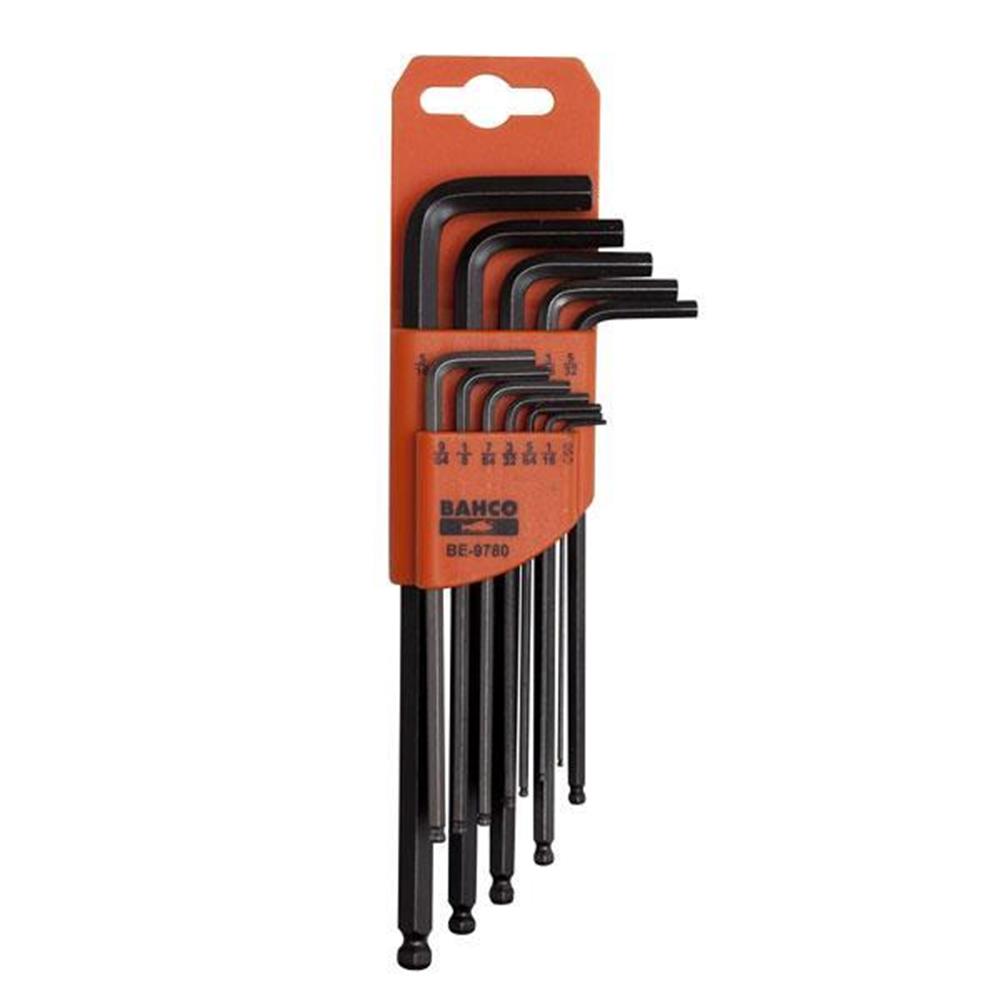 Bahco BE9780 12 Piece Offset Ball End Imperial Hex Key Set available