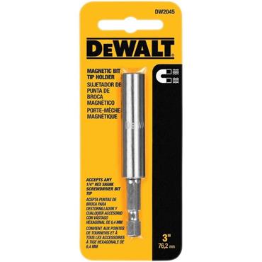 DEWALT DW2045 3" x 1/4" Magnetic Bit Tip Holder 