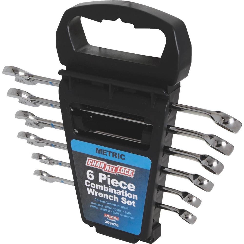 Channellock 309478 6 Piece Metric Combination Wrench Set available online Caulfield Industrial
