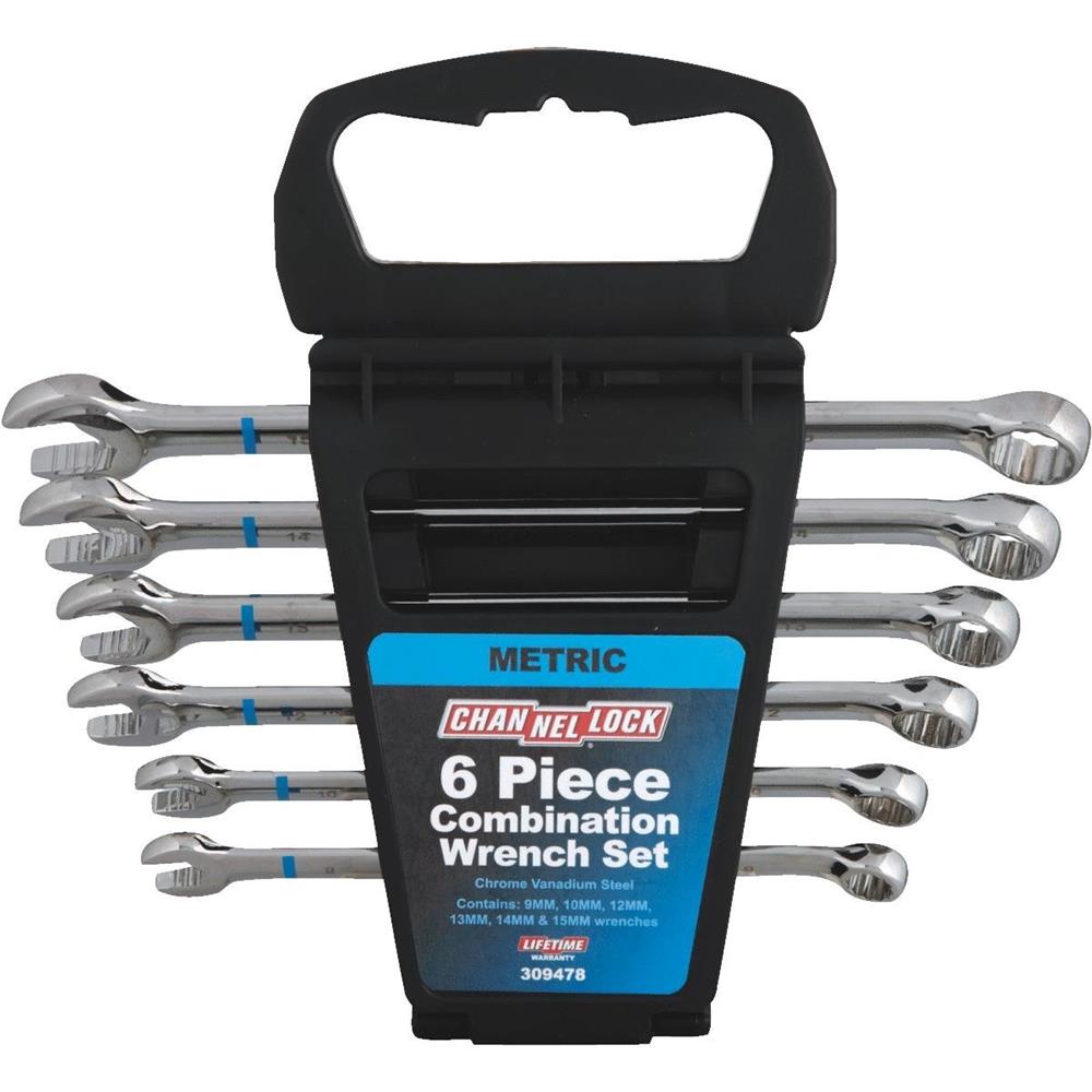 Channellock 309478 6 Piece Metric Combination Wrench Set available online Caulfield Industrial