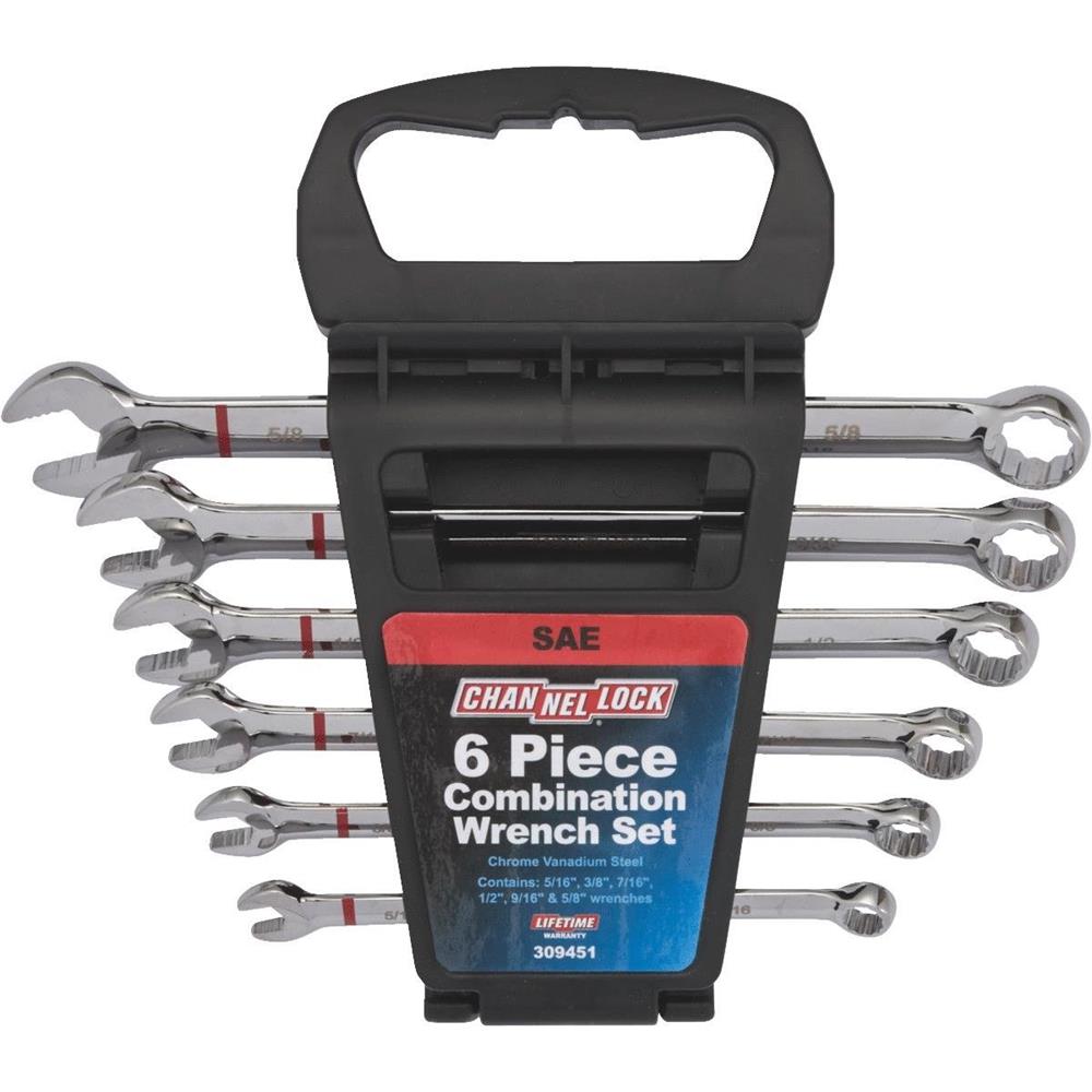 Channellock 309451 6 Piece Imperial Combination Wrench Set available online Caulfield Industrial
