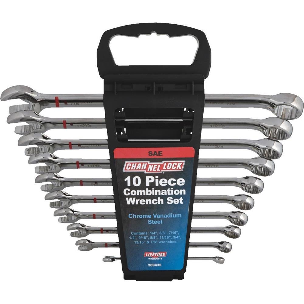 Channellock 309435 10 Piece Imperial Combination Wrench Set available online Caulfield Industrial
