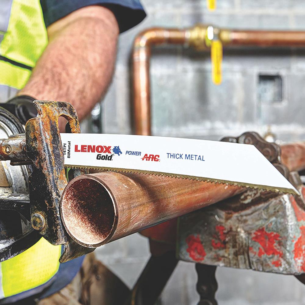 LENOX Gold Power Arc Reciprocating Saw Blade, For Medium Metal, Sheet