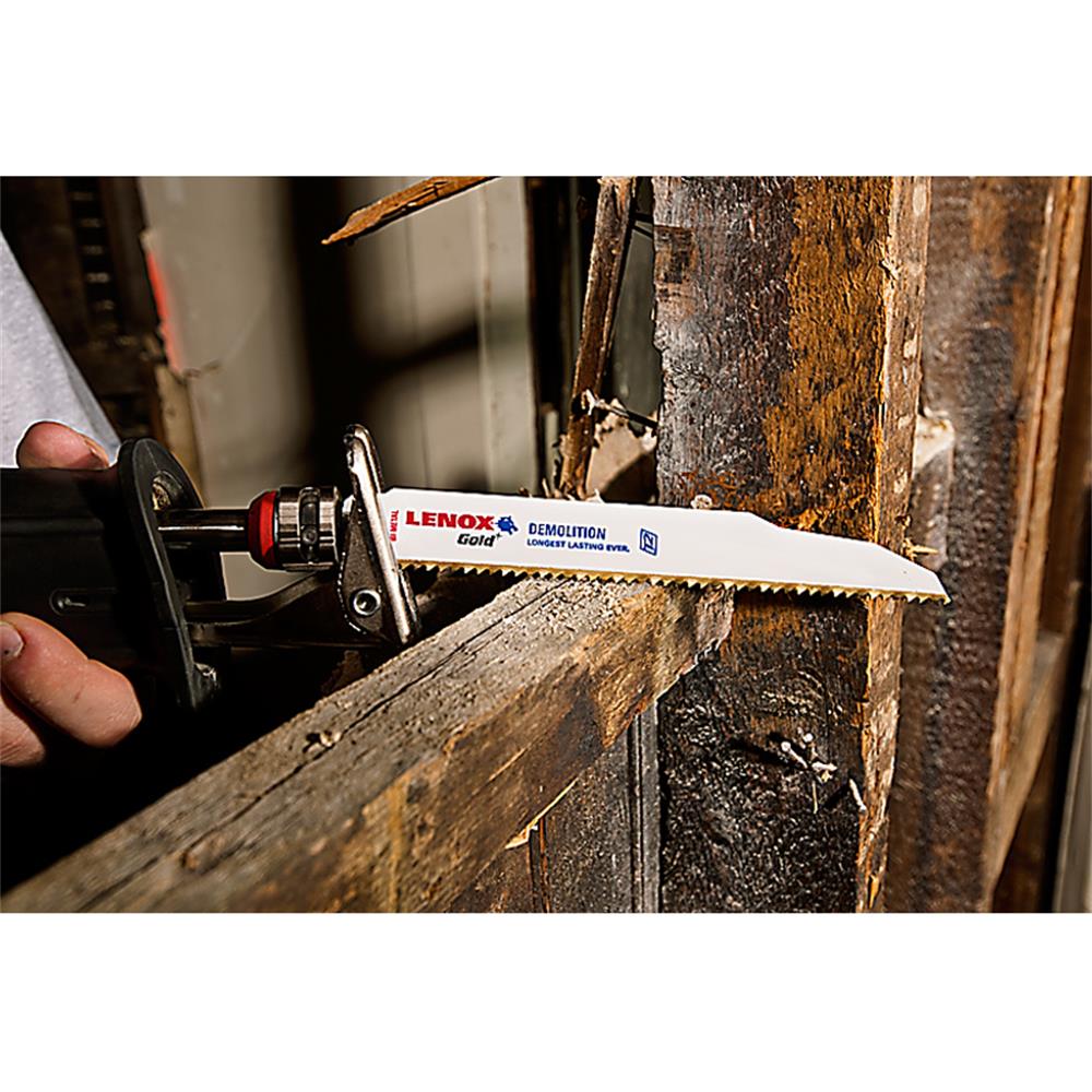 Lenox Gold Power Arc Curved Demolition Reciprocating Saw Blades 5