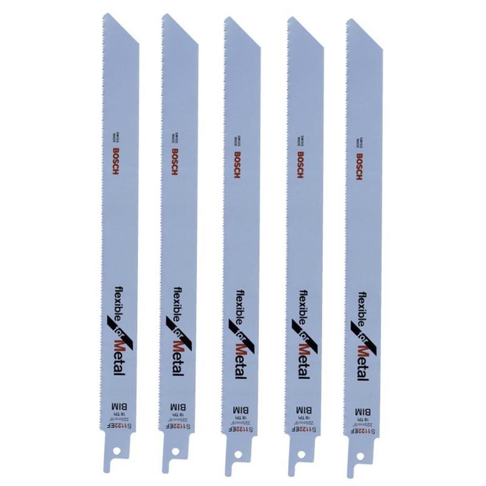 Bosch S1122EF 5 Piece Metal Sabre Saw Blade available online