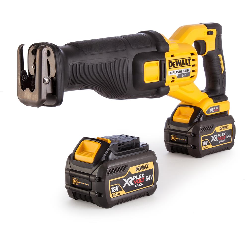 DeWALT DCS388T2 54 Volt Flexvolt Reciprocating Saw, 2 x 6.0Ah Batteries