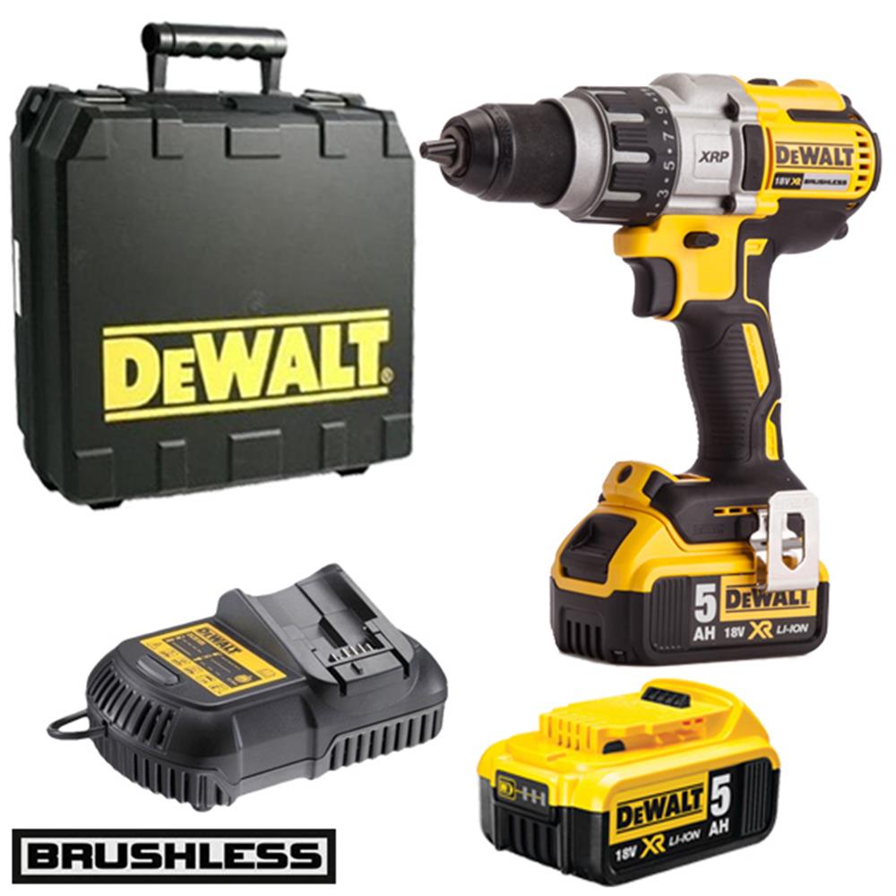 DeWALT DCD991P2 18 Volt Brushless 3Speed Drill Driver, 2 x 5.0Ah