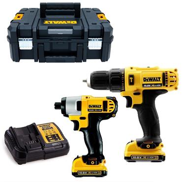 DeWALT DCK218D2T 12V XR Cordless Combo Drill Kit, 2 x 2.0Ah Batteries