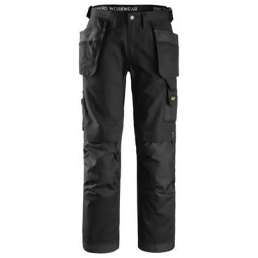 Snickers 3214 Canvas+ Craftsmen Holster Pocket Trousers - Black