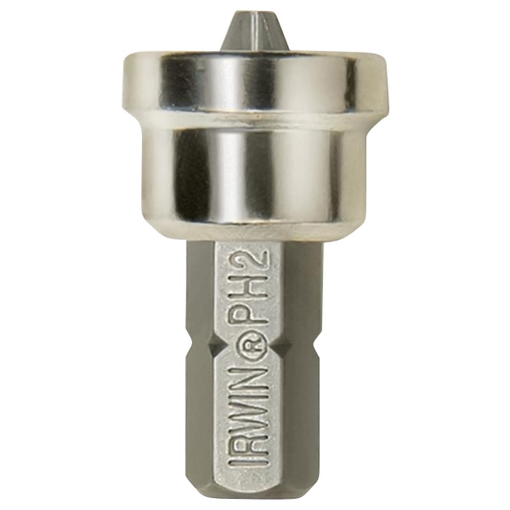 Irwin 1/4" Hex Phillips Drywall Screw Setter Insert Bit Pk of 2