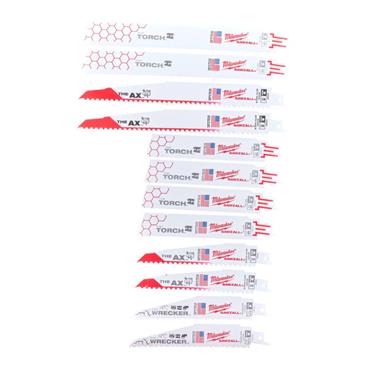 Milwaukee 49472229 12 Piece Demolition Sawzall Blade Set