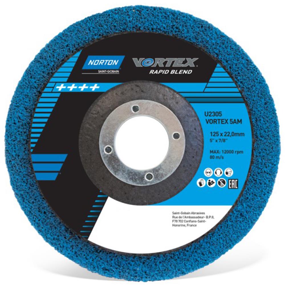 Norton 115 x 22mm Vortex Rapid Blend Finish Disc 66254429268