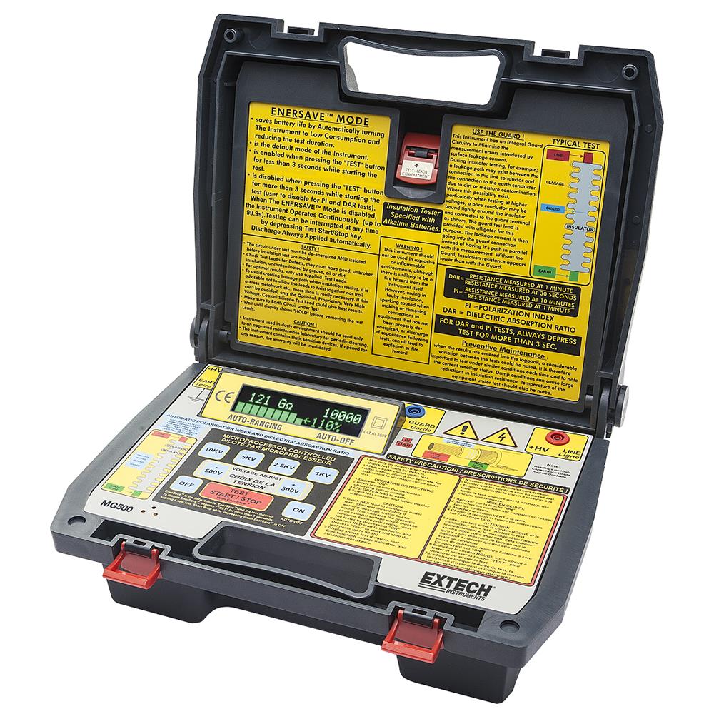 Extech MG500 Digital High Voltage Insulation Tester available online