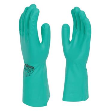 Polyco Nitri-Tech III Green Flock Lined 33cm Nitrile Rubber Glove