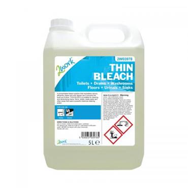 2Work Bleach - 5 litre concentrate.	