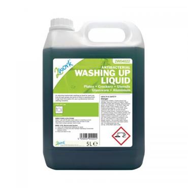 2Work 2W04022 Antibacterial Washing Up Liquid 5 Litre 