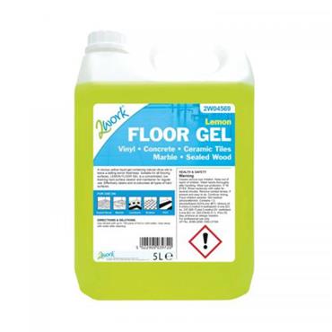 2Work 2W04569 Lemon Floor Gel 5 Litre 