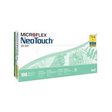 Ansell MicroFlex NeoTouch Chemical-Resistant Disposable Neoprene Gloves, 25-201