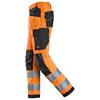 SNICKERS 6238 High-Vis Class 2, Trousers Holster Pockets, Orange/Black