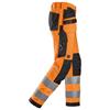 SNICKERS 6238 High-Vis Class 2, Trousers Holster Pockets, Orange/Black