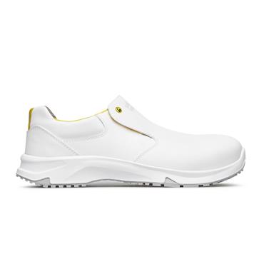 Exena Vexel S2 FO SR ESD Slip On Safety Shoe, White