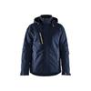 BLAKLADER 4484 Lightweight Lined Winter Jacket Stretch, Dark Navy/Hi-Vis Yellow