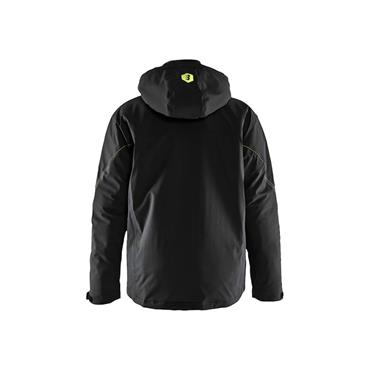 BLAKLADER 4484 Lightweight Lined Winter Jacket Stretch, Black/Hi-Vis Yellow