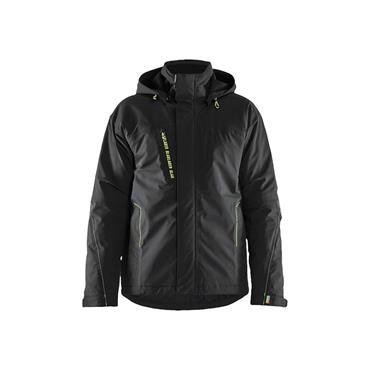 BLAKLADER 4484 Lightweight Lined Winter Jacket Stretch, Black/Hi-Vis Yellow