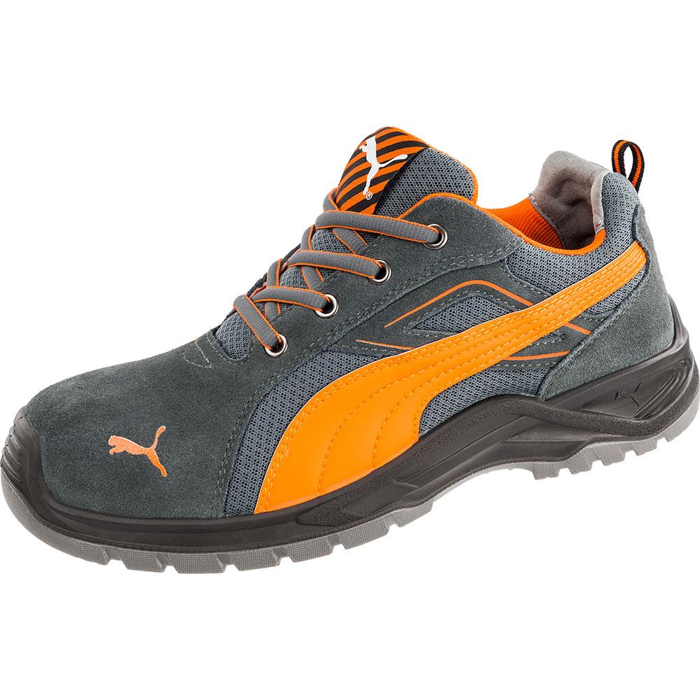 Puma Omni Low S1P SRC Grey/Orange Safety Trainers available online
