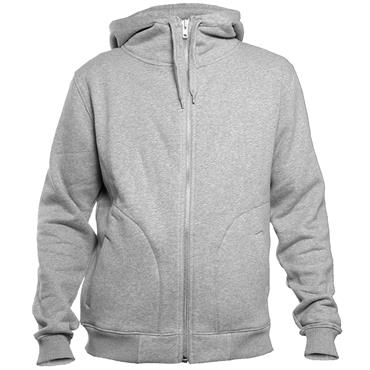 Dunderdon S18 Zipped Hoodie Sweatshirt - Grey Melange