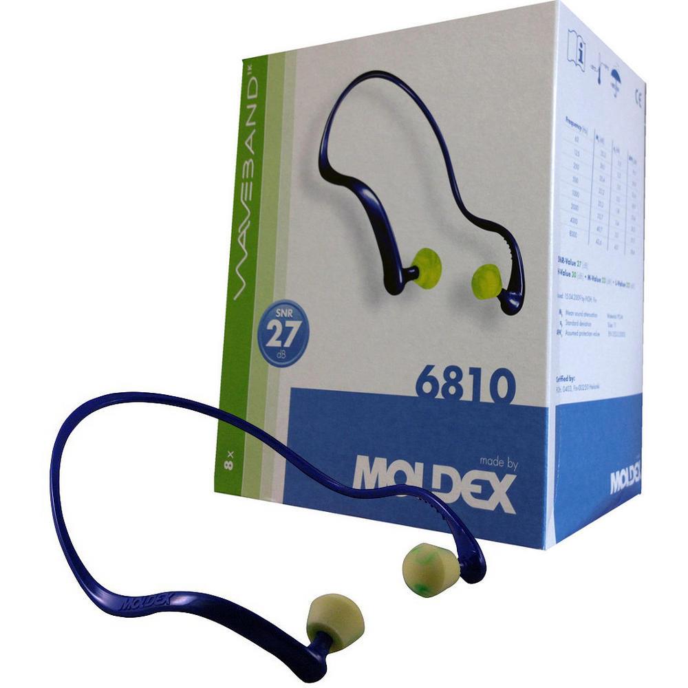 Moldex 6810 WaveBand® 1K Banded Earplugs SNR 27 DB MOL6810 | UK