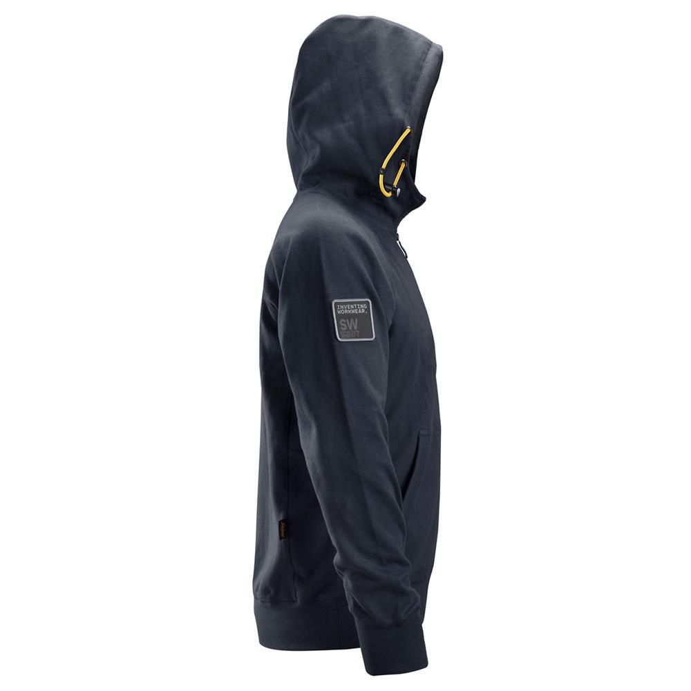 Snickers 2880 Logo FZ Hoodie Navy available online Caulfield Industrial