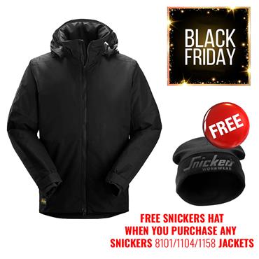 SNICKERS 1104 Waterproof Insulated Jacket, Black