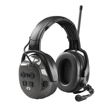 Hellberg 49022-001 Secure Synergy DR Headband Earmuffs with Bluetooth, Black