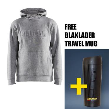 BLAKLADER 35301158 3D Hoodie Grey