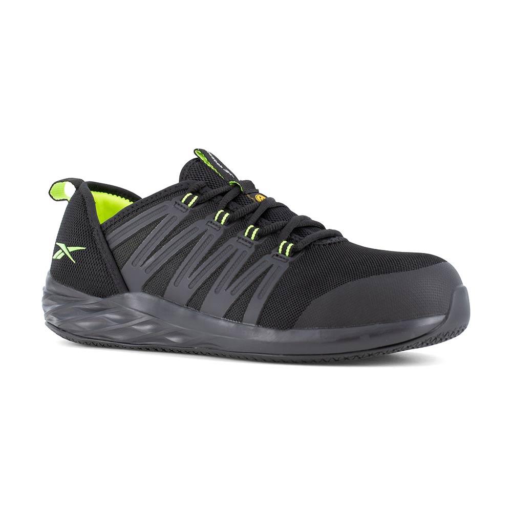 REEBOK Astroride S3S Safety Shoes, Black/Green available online