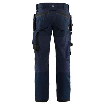 BLAKLADER 175018328600 Craftsman trousers with stretch, Dark Navy Blue 