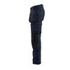 BLAKLADER 175018328600C44 Craftsman Trousers with Stretch, Dark Navy Blue, 30R
