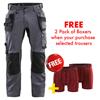 BLAKLADER 175018329600 Craftsman trousers with stretch, Mild Grey, Size 36S