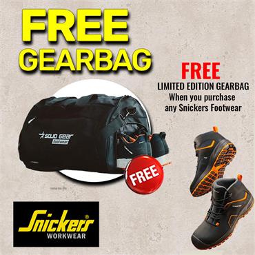SNICKERS SG73101 Solid Gear S3L SR HRO FO Ion Low Safety Shoes, Black