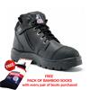 STEEL BLUE Parkes Zip Scuff S3 Safety Boots , Black, 7