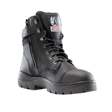 STEEL BLUE 399641 Southern Cross Zip S3 Safety Boots Black