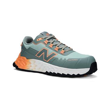 NEW BALANCE Fresh Foam Cremorne S3L HRO FC SC SR ESD Ladies Safety Trainers, Aqua/Pumpkin