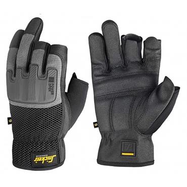 SNICKERS 9586 Power Open Gloves, Black/Rock Grey