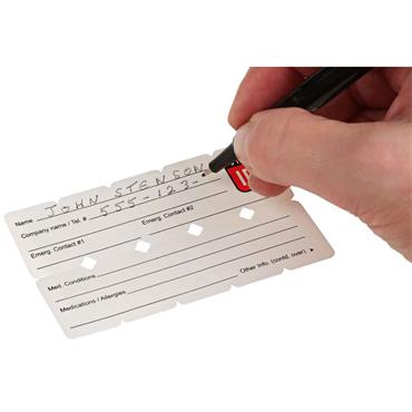 CITEC WSID05 Vital Id Emergency Id Universal Fit Tag Yellow