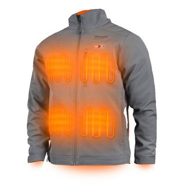 MILWAUKEE M12HJGREY5-0S M12 Heated Grey Work Jacket, Small