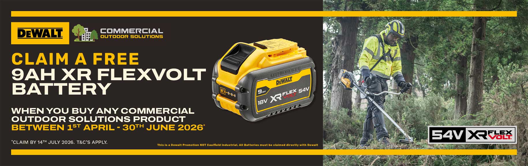 Dewalt Outdoor - Claim a Battery